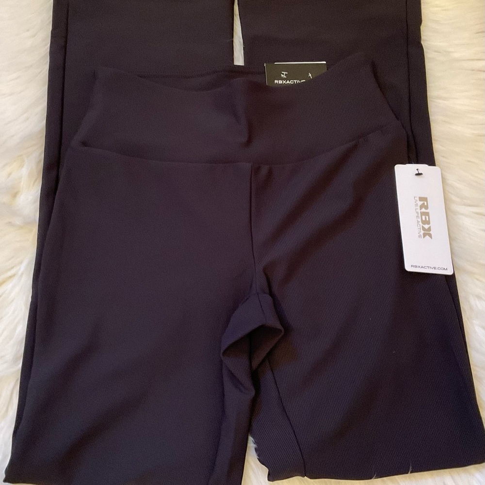RBX Performance Rib Boot Cut Pants - NWT - Size Medium - Black - Picture 6 of 9